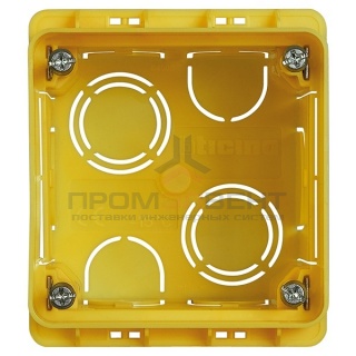 Коробка для твёрдых стен  2 модуля (70.5х70.5х58) для итальянского стандарта LivingLight AIR