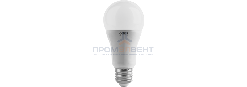 Лампа Gauss A60 12W 1200lm 4100K E27 LED 1/10/50