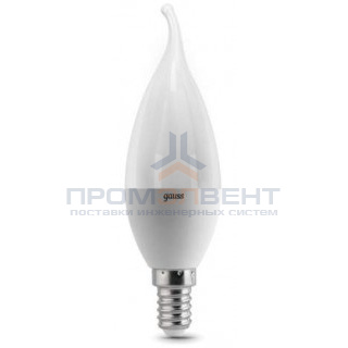 Лампа Gauss Свеча на ветру 6.5W 550lm 4100K E14 LED 1/10/50