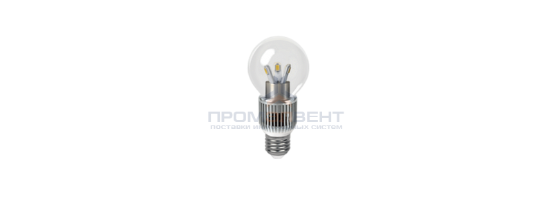 Лампа Gauss LED Globe Crystal clear 5W E27 4100K диммируемая 1/10/100
