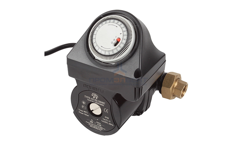 Насос циркуляционный Aquario AC 152-130HWT - 0,12 кВт (однофазный, Ду15, Hmax 2,2 м, Qmax 1,6 м³/ч)