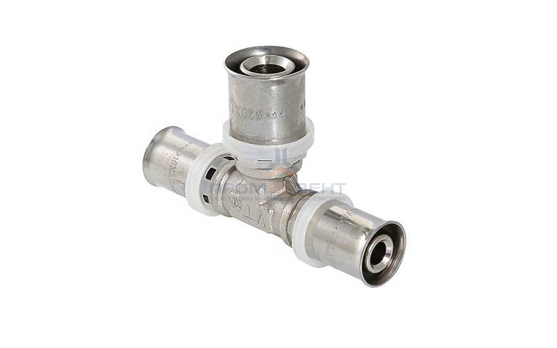 Тройник переходной VALTEC VTm.231 - 26 x 16 x 26 (прессовой, для металлопластиковых труб)