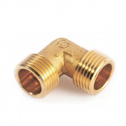 Отвод 90° латунный резьбовой равнопроходный STOUT (НР/НР) - 1"