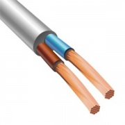 Провод ПВСнг(А)-LS 2х0,75 белый малодымный ("ЭКЗ" Электрокабель Кольчугинский Завод)