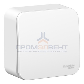 Выключатель 1-клавишный (cх.1) Blanca Schneider Electric 10А 250В белый монтажная пластина