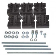 Набор держателей, для шин толщиной 10мм, 1-2 шины на полюс, 4 полюса