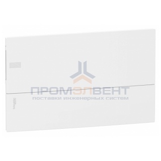 Бокс встраиваемый Schneider Electric Mini Pragma 18 модулей с белой дверью с клемниками N+PE